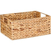 Destination Holiday Water Hyacinth Rectangular Bin, Large