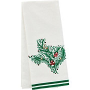 Destination Holiday Christmas Kitchen Towel - Texas Holly Berry