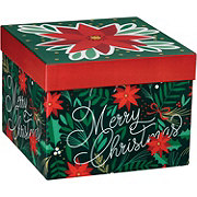 Destination Holiday Merry Christmas Square Gift Box