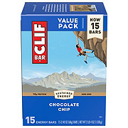 Clif Bar 10g Protein Energy Bars Value Pack - Chocolate Chip
