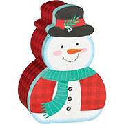 Destination Holiday Snowman Shape Christmas Gift Box