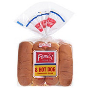 Family Style Hot Dog Buns