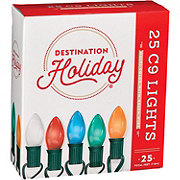 Destination Holiday C9 Multi Color Christmas Lights - Green Wire