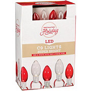 Destination Holiday C9 Super Bright LED Christmas Lights - Red & White