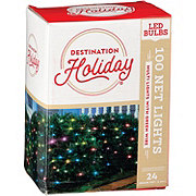 Destination Holiday Net Multi Color LED Christmas Lights - Green Wire