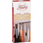 Destination Holiday Icicle Drip Effect LED Christmas Lights - Cool White