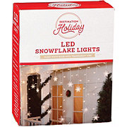 Destination Holiday Snowflake Warm White LED Christmas Lights - Transparent Wire