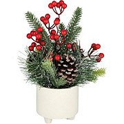 Destination Holiday Faux Berry Spruce Tree Christmas Decor