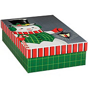 Destination Holiday Vintage Snowman Christmas Gift Box, Medium