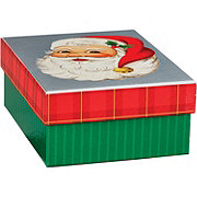 Destination Holiday Vintage Santa Christmas Gift Box, Small