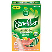 Benefiber Prebiotic Fiber Supplement On The Go Packets - Strawberry Lemonade