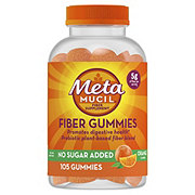 Metamucil No Sugar Added Fiber Gummies - Orange