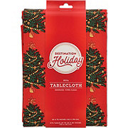 Destination Holiday PEVA Christmas Tablecloth - Trees