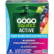 GoGo SqueeZ Active Electrolyte Blueberry Strawberry Lemon
