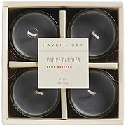 Haven + Key Scented Votive Candle Set - Blue Vetiver