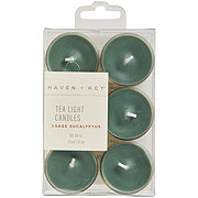 Haven + Key Scented Tea Light Candle Set - Sage Eucalyptus 