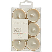 Haven + Key Scented Tea Light Candle Set - Vanilla Bourbon