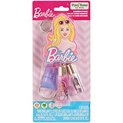 Barbie Flavored Lip Gloss & Keychain Set - Strawberry & Cotton Candy