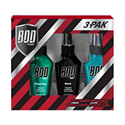 BOD Men's Fragrance Body Sprays Holiday Gift Set