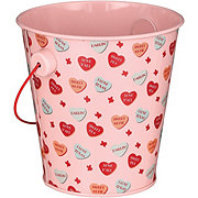 Destination Holiday Hearts Metal Valentine's Treat Pail