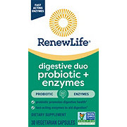 Renew Life Digestive Duo Probiotic + Enzymes Vegetarian Capsules