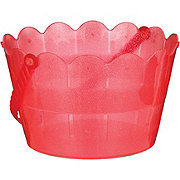 Destination Holiday Plastic Glitter Valentine's Pail - Pink