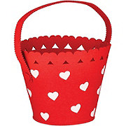 Destination Holiday Hearts Felt Valentine's Treat Pail