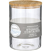 Destination Holiday Borosilicate Glass Storage Container with Bamboo Lid