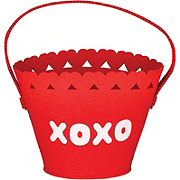 Destination Holiday XOXO Felt Valentine's Treat Pail