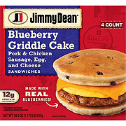 Jimmy Dean Sausage Egg Cheese Blueberry GriddleCake Sandwich