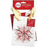 Destination Holiday Mini Christmas Gift Bags - Poinsettia