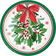 Destination Holiday Holly Jolly Christmas Party Paper Plates, 8 ct