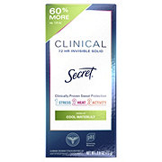 Secret Clinical 72 Hr Invisible Solid Antiperspirant Deodorant - Waterlily