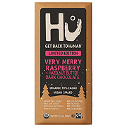 Hu Verry Merry Raspberry Hazelnut Butter Dark Chocolate Christmas Bar