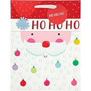 Destination Holiday HoHoHo Santa Face Christmas Gift Bag, Medium