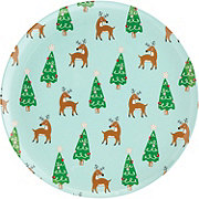 Destination Holiday Reindeer Melamine Christmas Dinner Plate