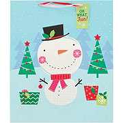 Destination Holiday Snowman Christmas Gift Bag, Jumbo