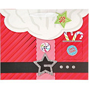 Destination Holiday Santa Belt Horizontal Christmas Gift Bag, Large