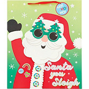 Destination Holiday Santa You Sleigh Christmas Gift Bag, Jumbo