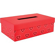 Destination Holiday Rectangle Valentines Mailbox - Red