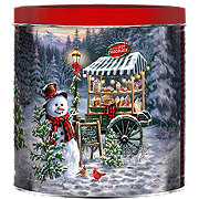 Signature Brands Snowy Cocoa Stand Popcorn Tin