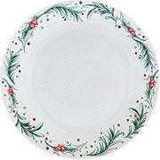 Destination Holiday Holly Porcelain Christmas Dinner Plate