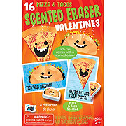 Mello Smello Pizza & Taco Scented Eraser Valentine's Exchange Cards