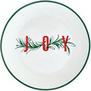 Destination Holiday Joy Porcelain Christmas Salad Plate