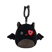 Squishmallows Black Bat Valentine's Plush Clip