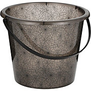 Destination Holiday Halloween Spider Web Bucket - Black