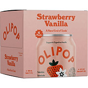 Olipop Prebiotic Strawberry Vanilla Soda 4 pk Cans