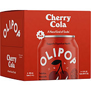 Olipop Prebiotic Soda - Cherry Cola  4 pk Cans