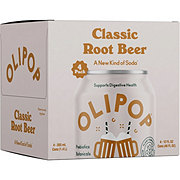 Olipop Prebiotic Classic Root Beer Soda 4 pk Cans