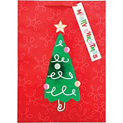 Destination Holiday Squiggle Christmas Tree Gift Bag, X-Large